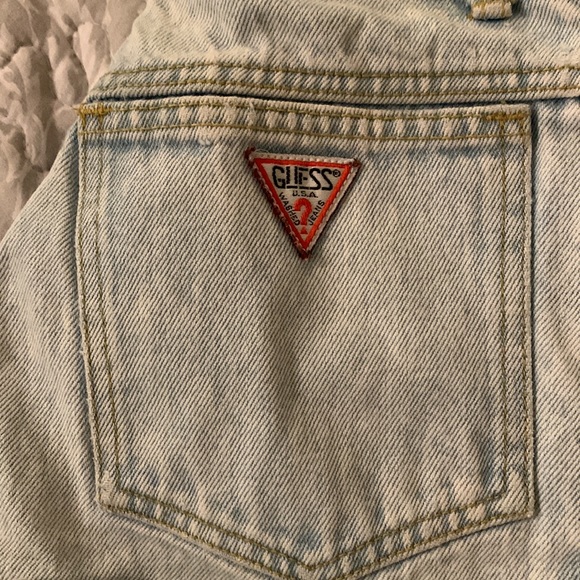 VTG Guess Georges Marciano white washed torn jeans - Picture 6 of 6